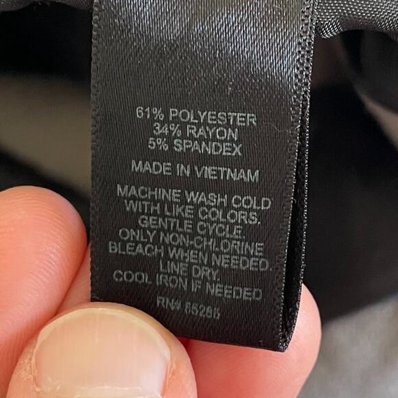 Express Editor Taupe/Beige/Neutral  Straight Leg Trousers Mid Rise, Slim, 8R - Picture 10 of 15